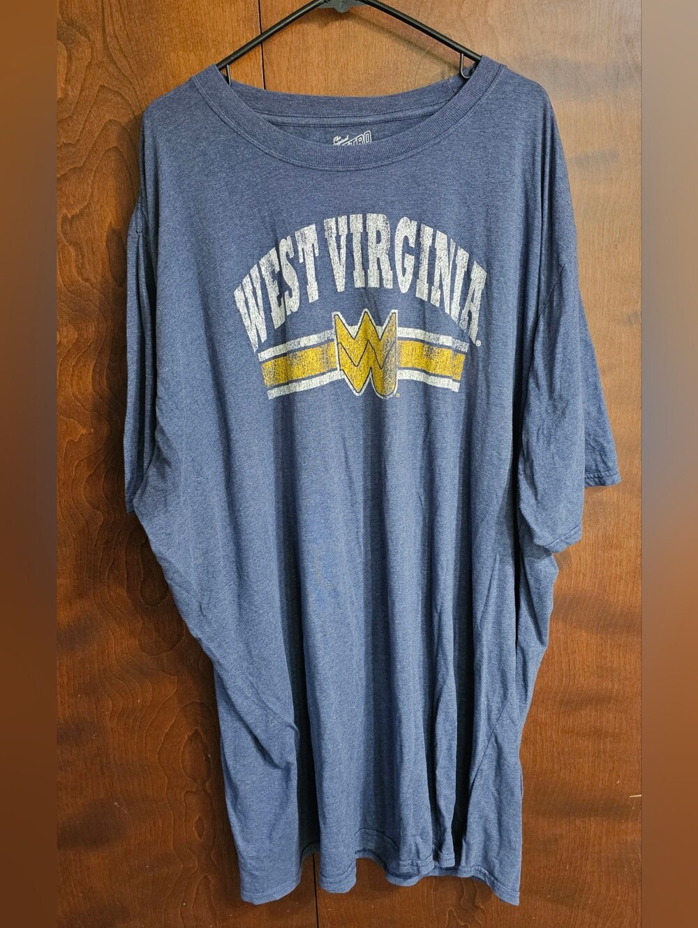 West Virginia NCAA Men's Tee 4XLT Original Retro Brand